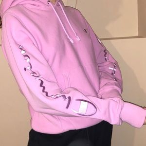 Bubblegum pink champion hoodie